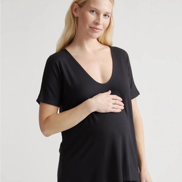 Quince Striped Women's Tops 2 pack Black/White size L NWT in packaging - Picture 8 of 16